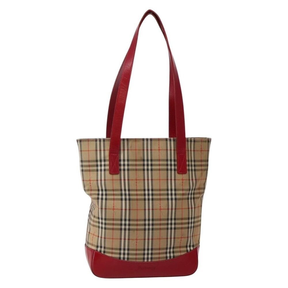 Burberry Nova Check Tote canvas check pattern Small